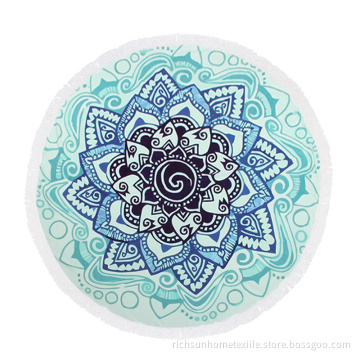 Lotus round towels
